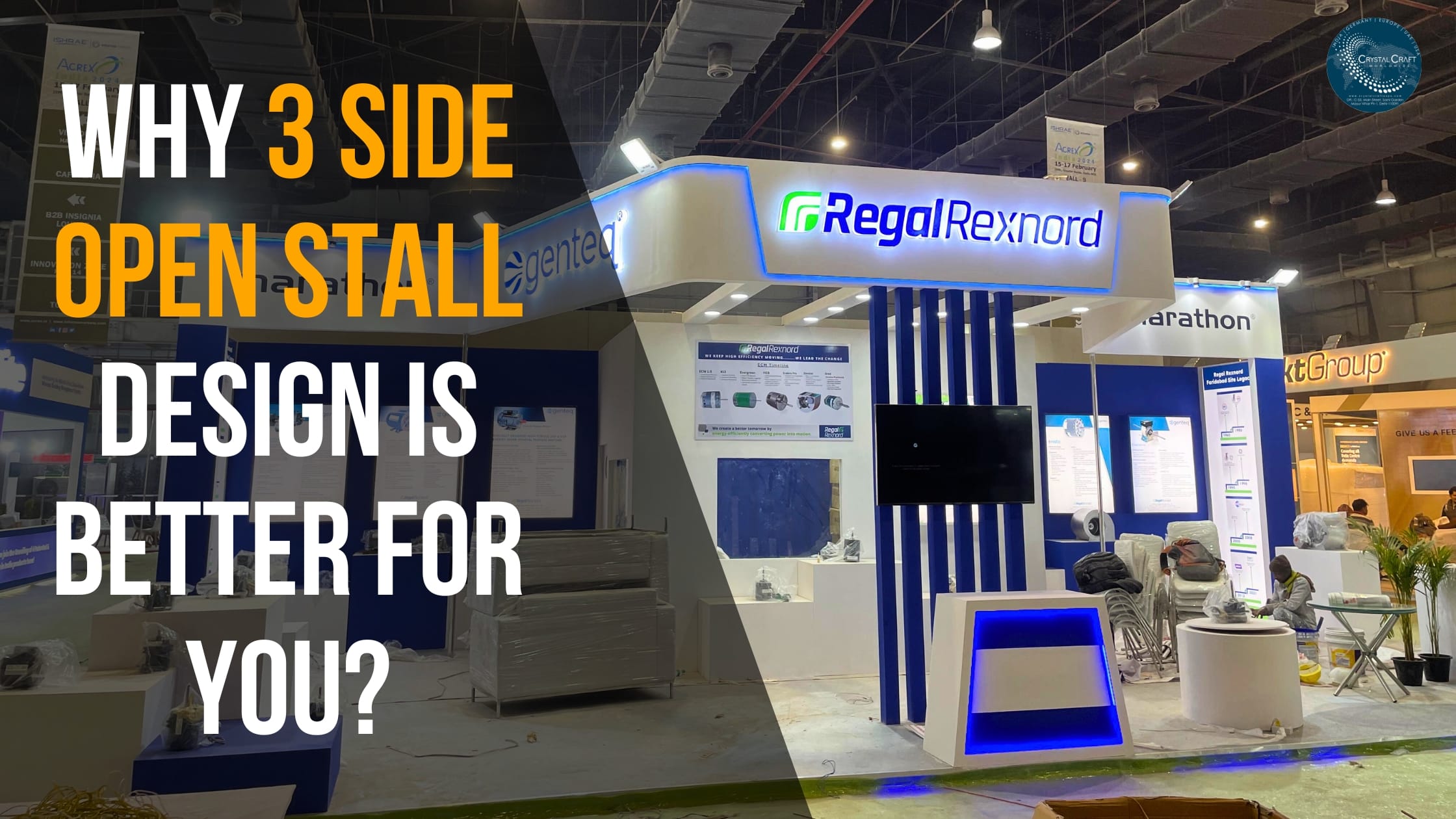 Why 3 Side Open Stall Design is Better? 1 Exhibition Stall Design 3 Side Open Stall Design