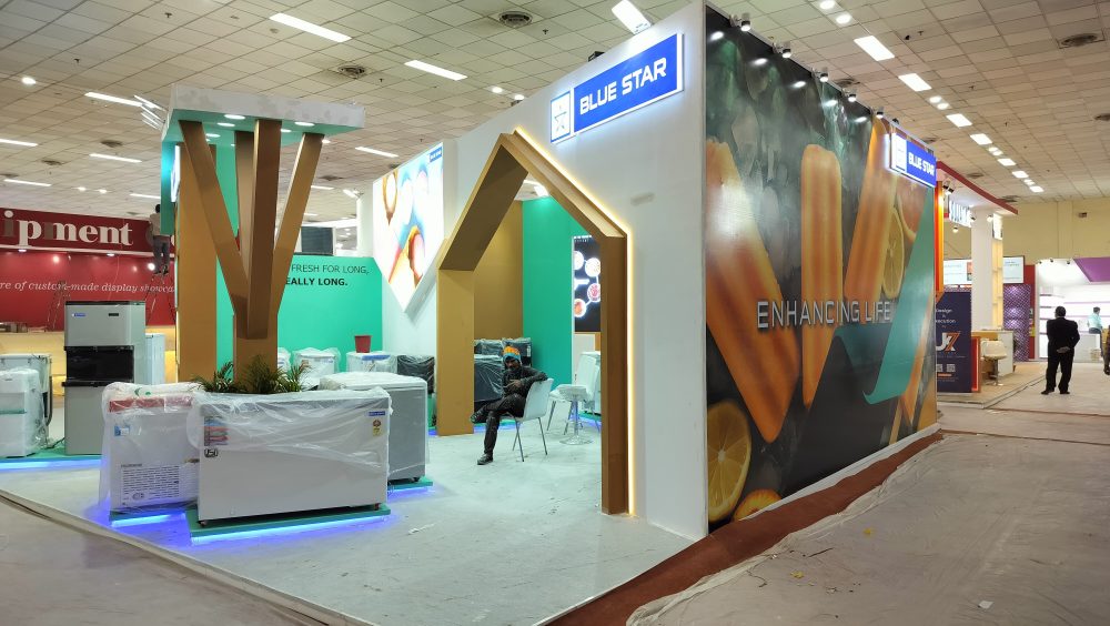 Blue Star Stall Design in Delhi