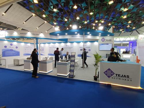 TEJAS NETWORKS 2025 Stand Design in Delhi