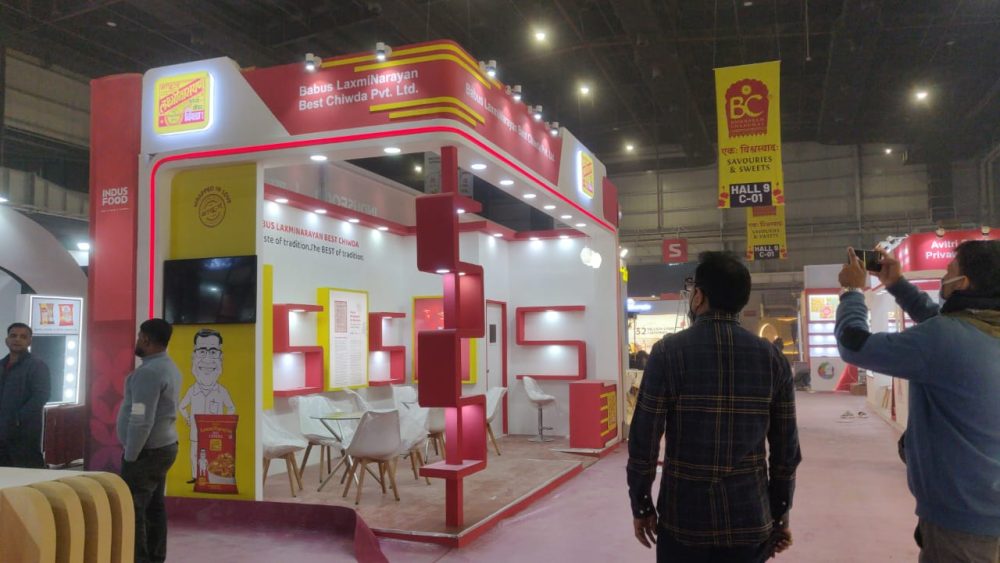 Babus-LaxmiNarayan-Best-Chiwda-Pvt.-Ltd.-IndusFood-Expo-Booth-Design-2